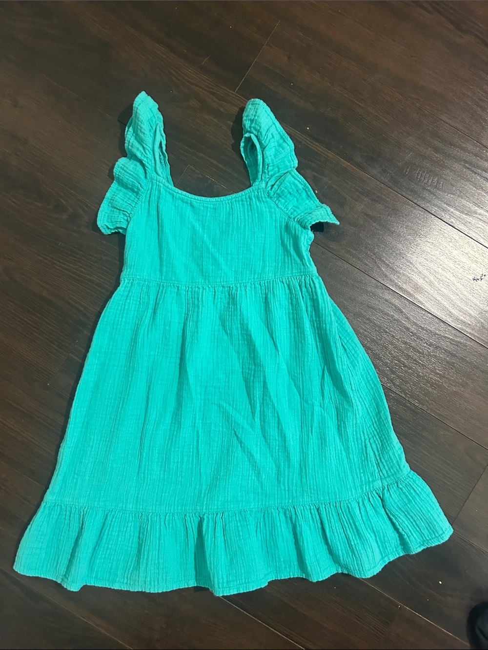 Cat & Jack Girls' Teal Ruffle Strap Sundress